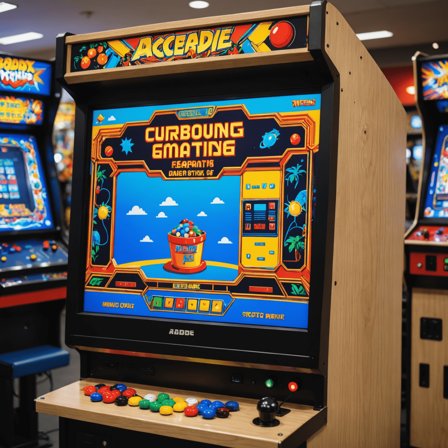 Nowoczesny monitor LCD przystosowany do montażu w automacie arcade